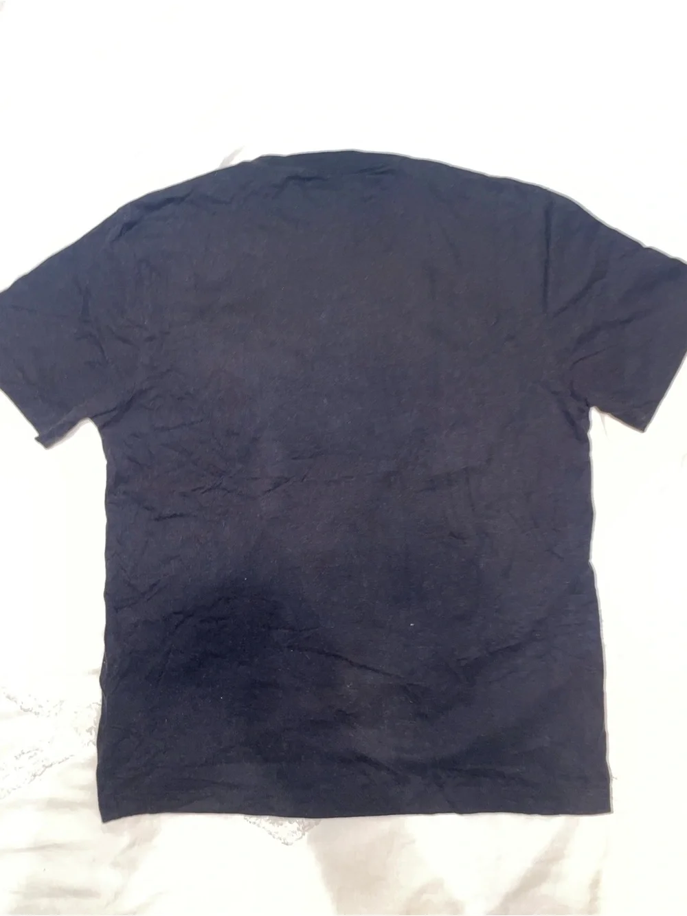 True Religion Black T-Shirt with Silver Foil Logo